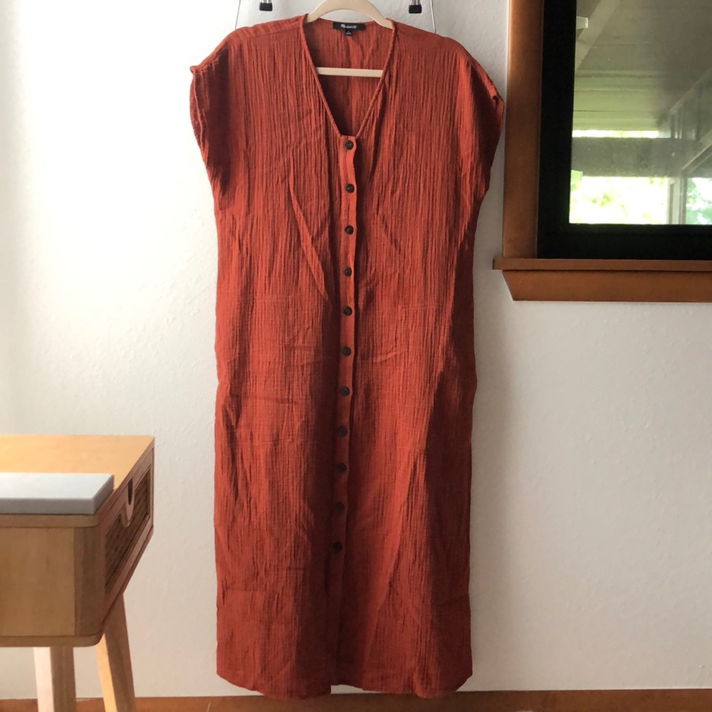 Madewell Gauze Easy Midi Dress
